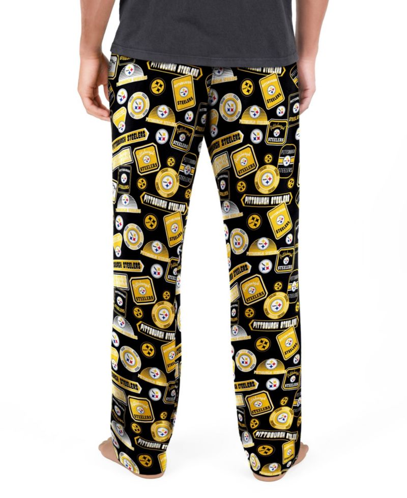 Men's Black Pittsburgh Steelers Grady Sleep Pants