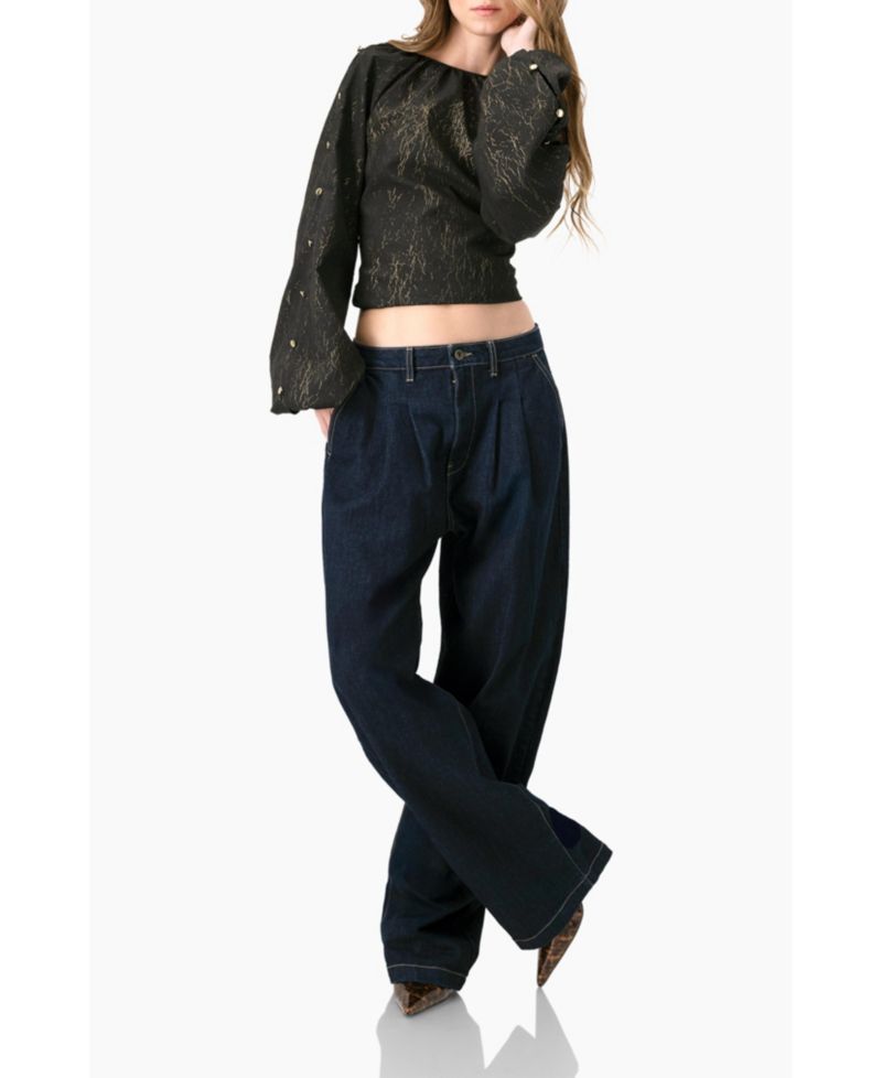 Women's Long Sleeve V-Neck Blouse