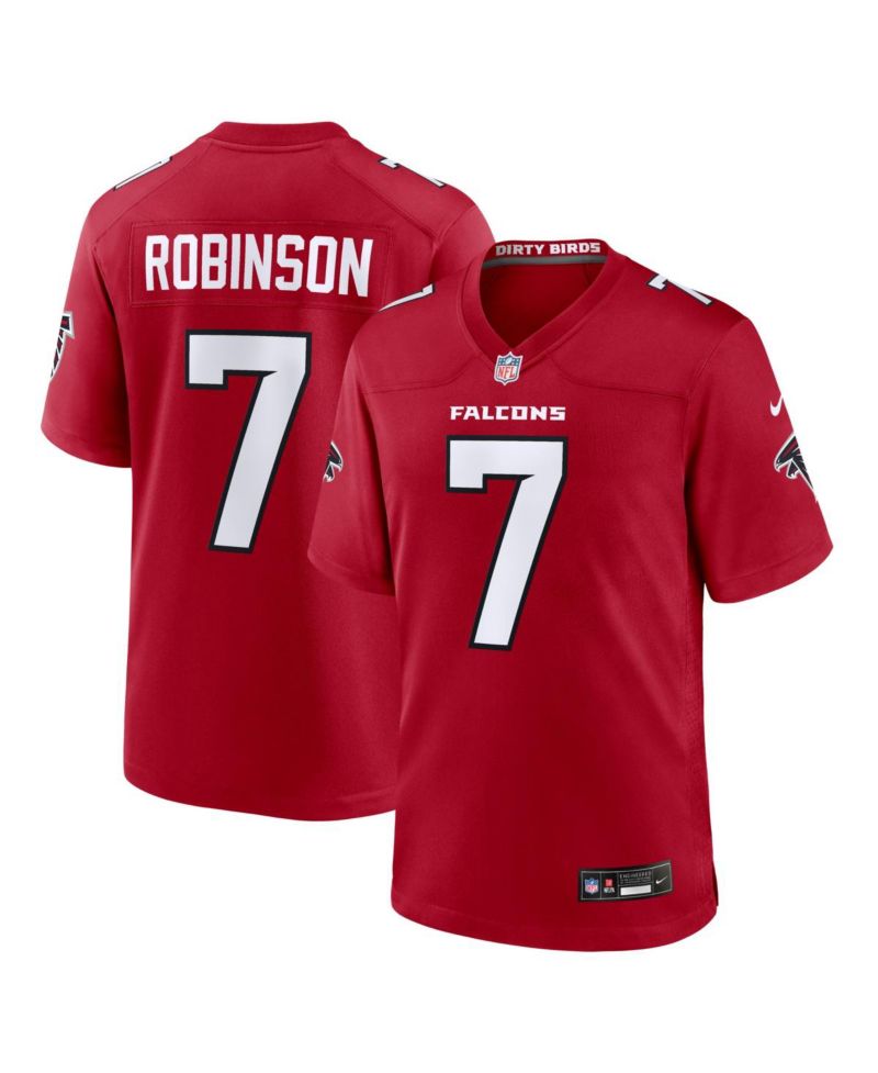 Men's Bijan Robinson Red Atlanta Falcons Game Jersey