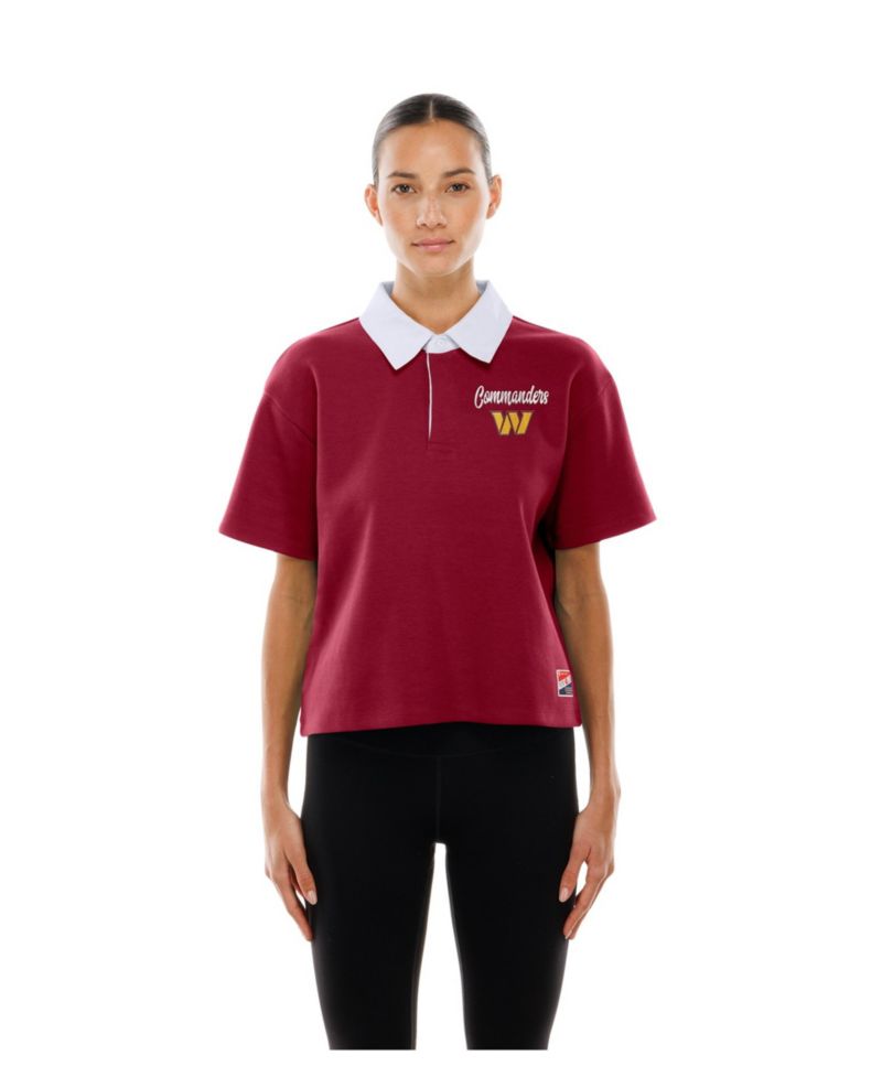 Women's Washington Commanders Boxy Cropped Polo