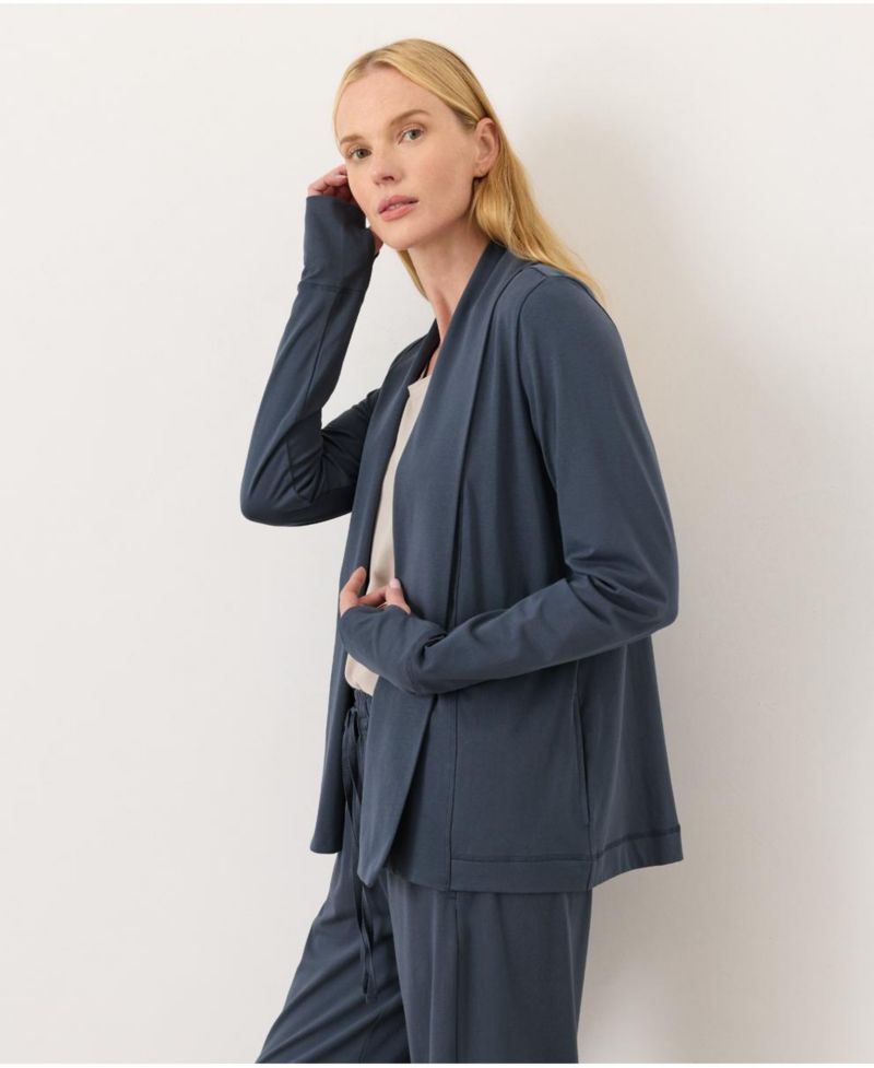 Women's Luxe Signature Swing Cardigan Made with Organic Cotton