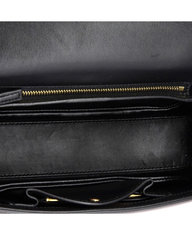 Medium Bamboo Diva Top Handle Bag Polished Leather