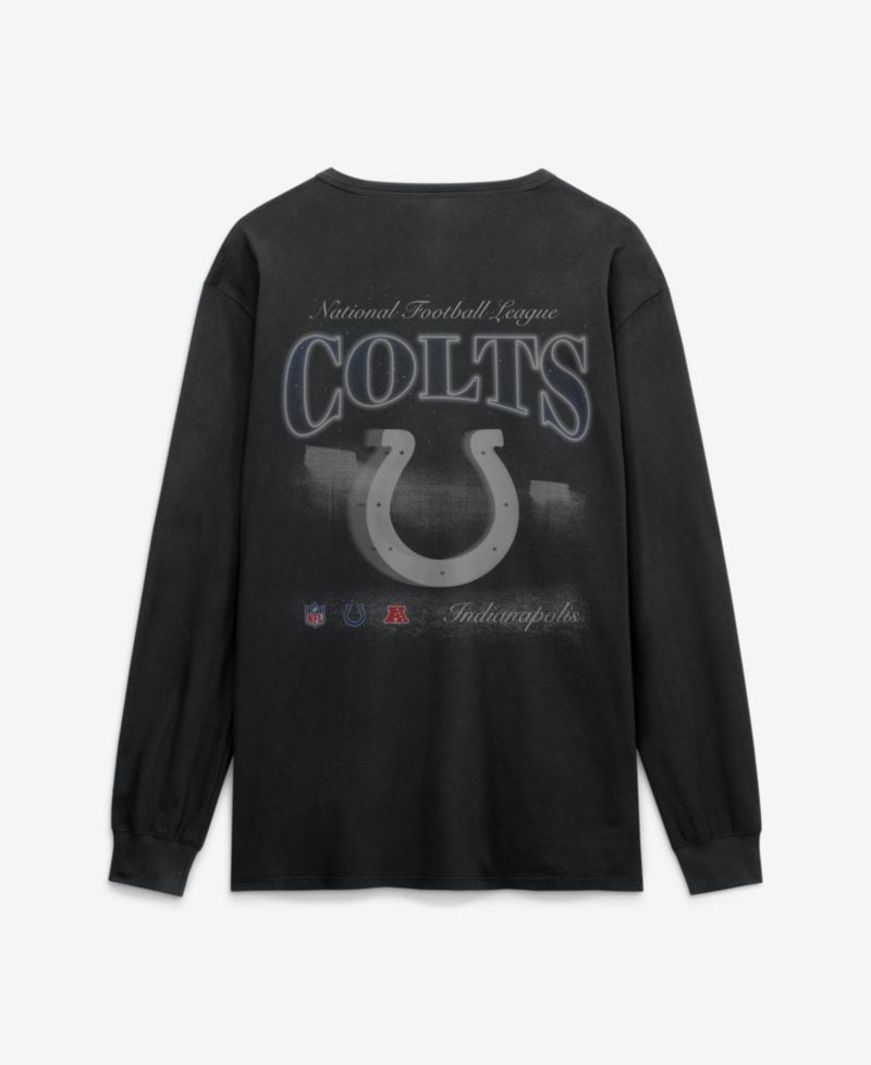 Men's Black Indianapolis Colts Midnight Falls Long Sleeve T-Shirt