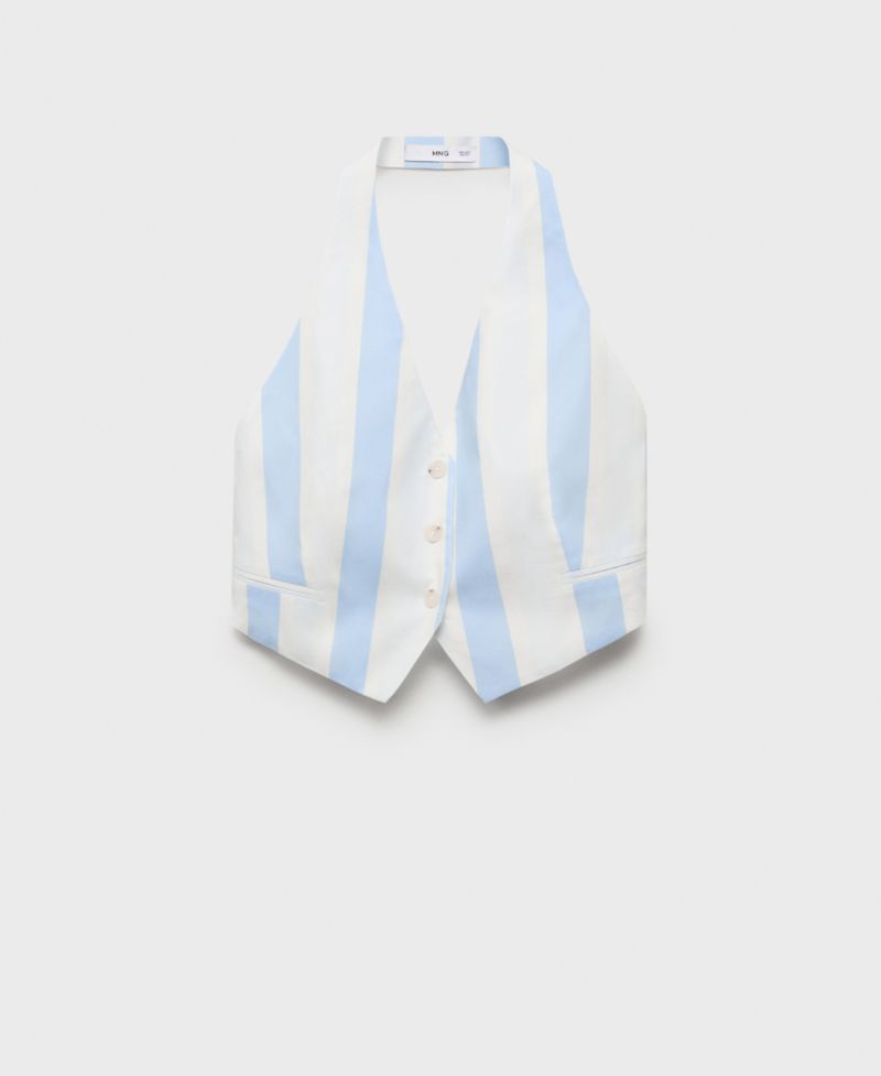 Women's Striped Halter Vest
