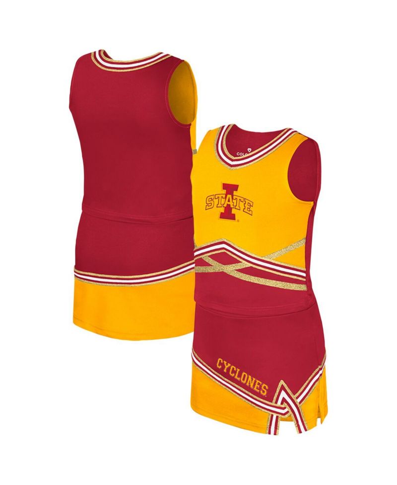 Big Girls 2-Piece Cardinal Iowa State Cyclones Lollipop Park Cheer Set