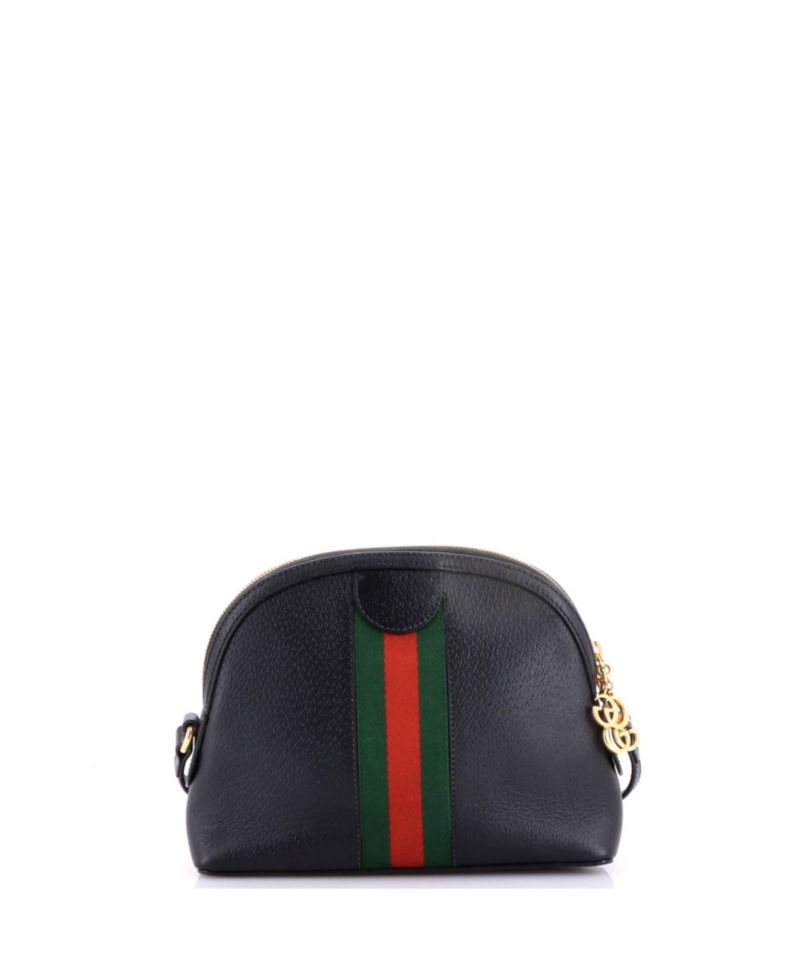 Small Ophidia Dome Shoulder Bag Leather