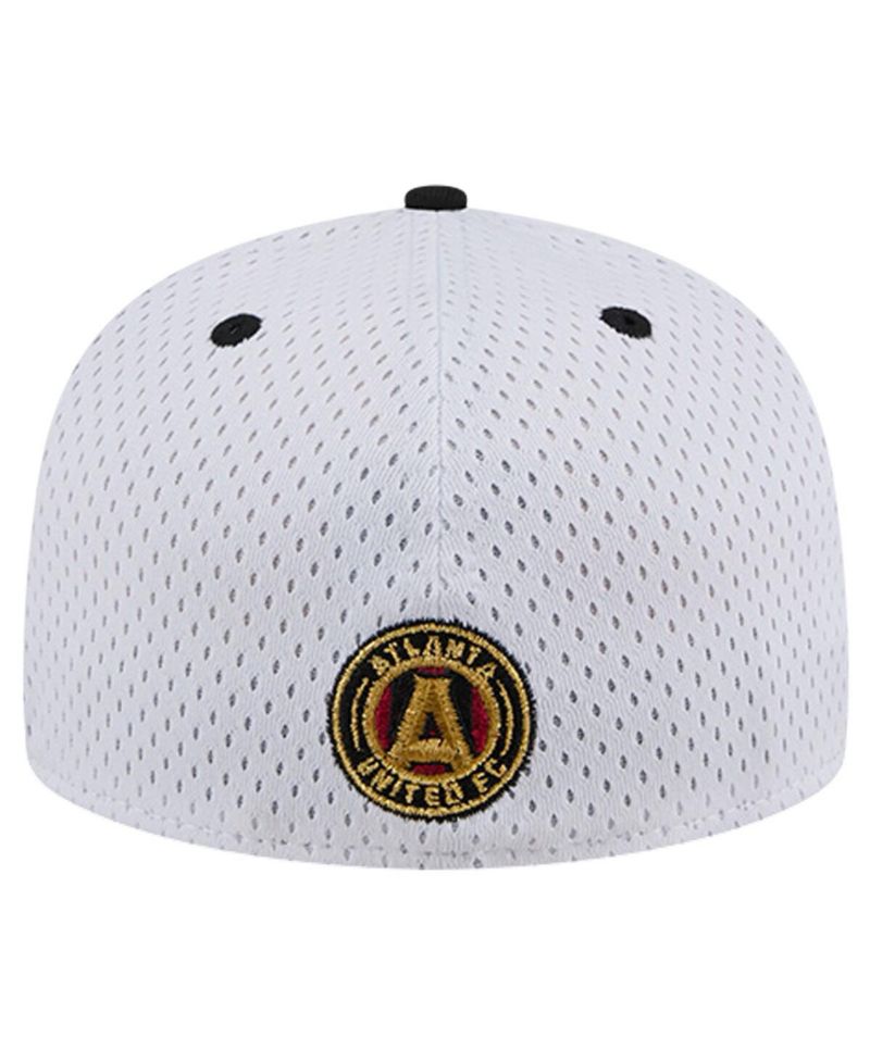 Men's White Atlanta United FC Throwback Mesh 59FIFTY Fitted Hat