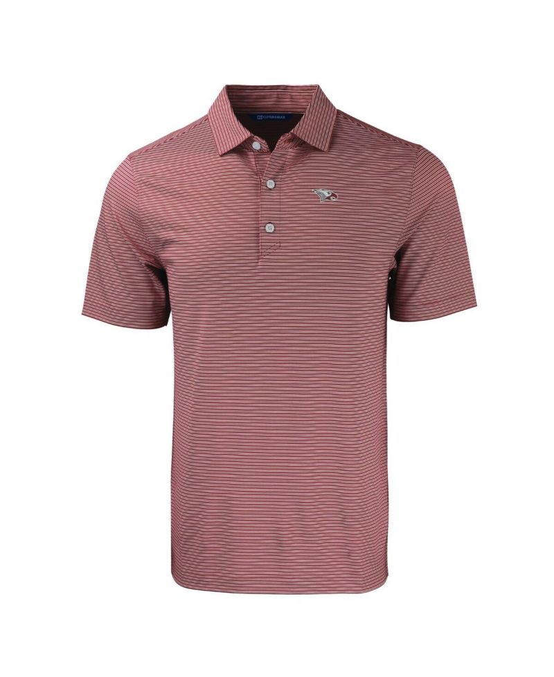 Men's Maroon North Carolina Central Eagles Forge Eco Double Stripe Stretch Polo