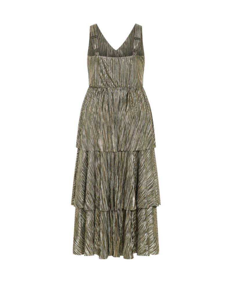 Women's Glamour Metallic Tier Dress