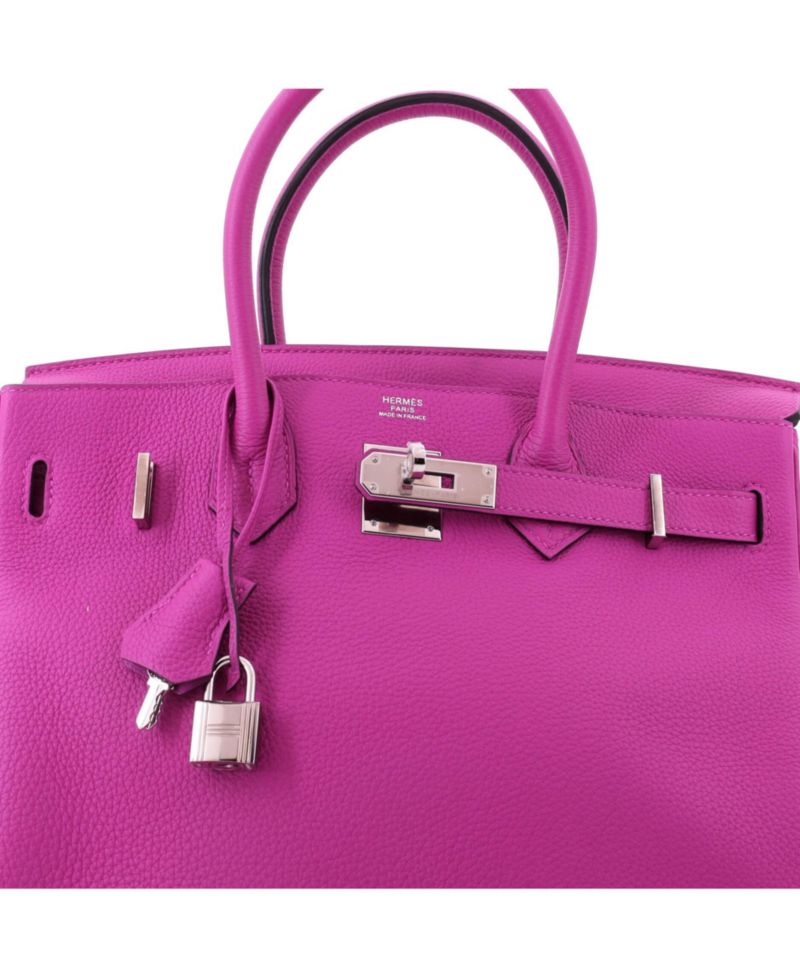 Birkin 30 Handbag Pink Togo with Palladium Hardware