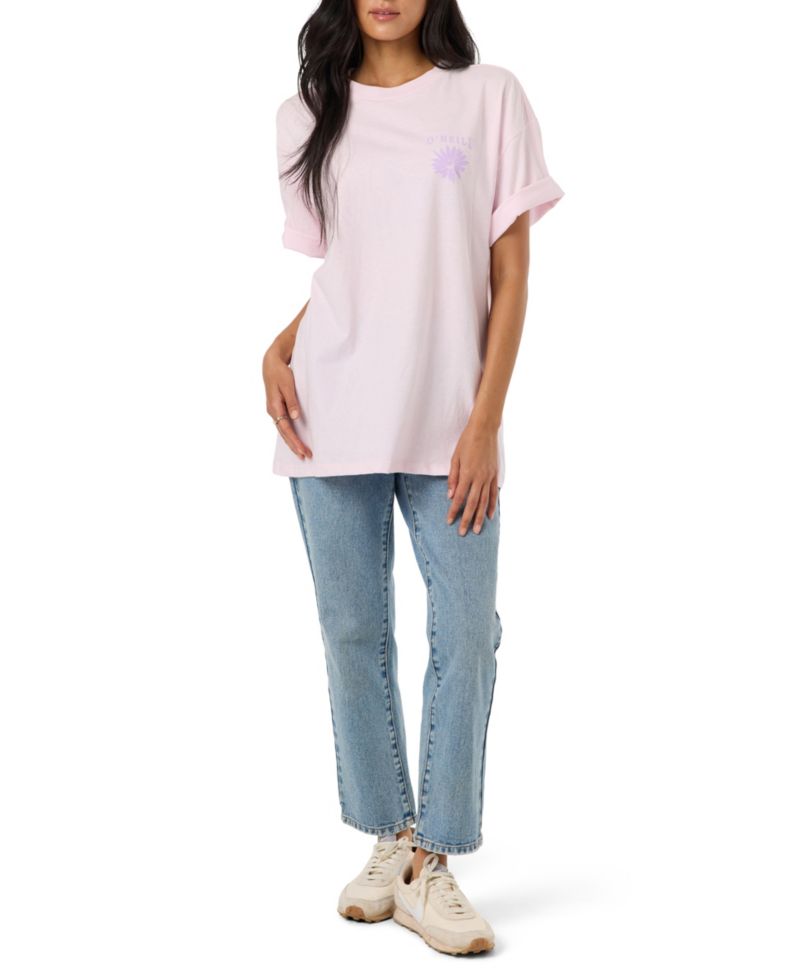 Women's Heritage Daisy Oversized Graphic Cotton T-Shirt