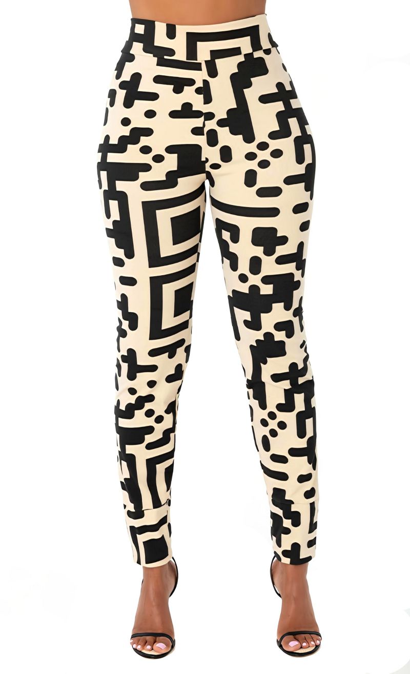 Women's QR Print Legwarmer Legging