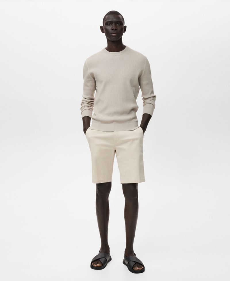 Men's Straight Cotton 10" Bermuda Shorts