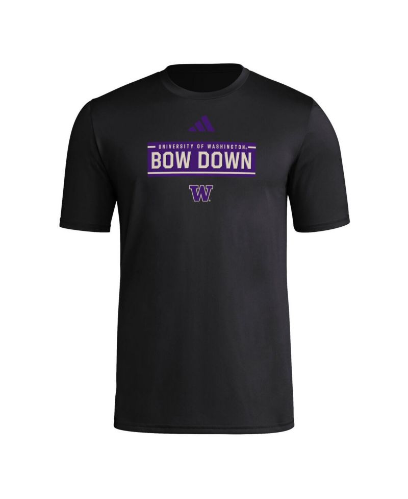 Men's Black Washington Huskies Locker Slogan Pre-Game T-Shirt