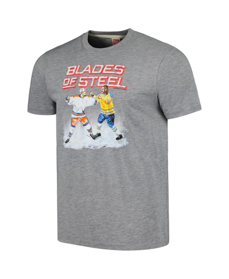 Men's and Women's Gray Blades of Steel Tri-Blend T-shirt