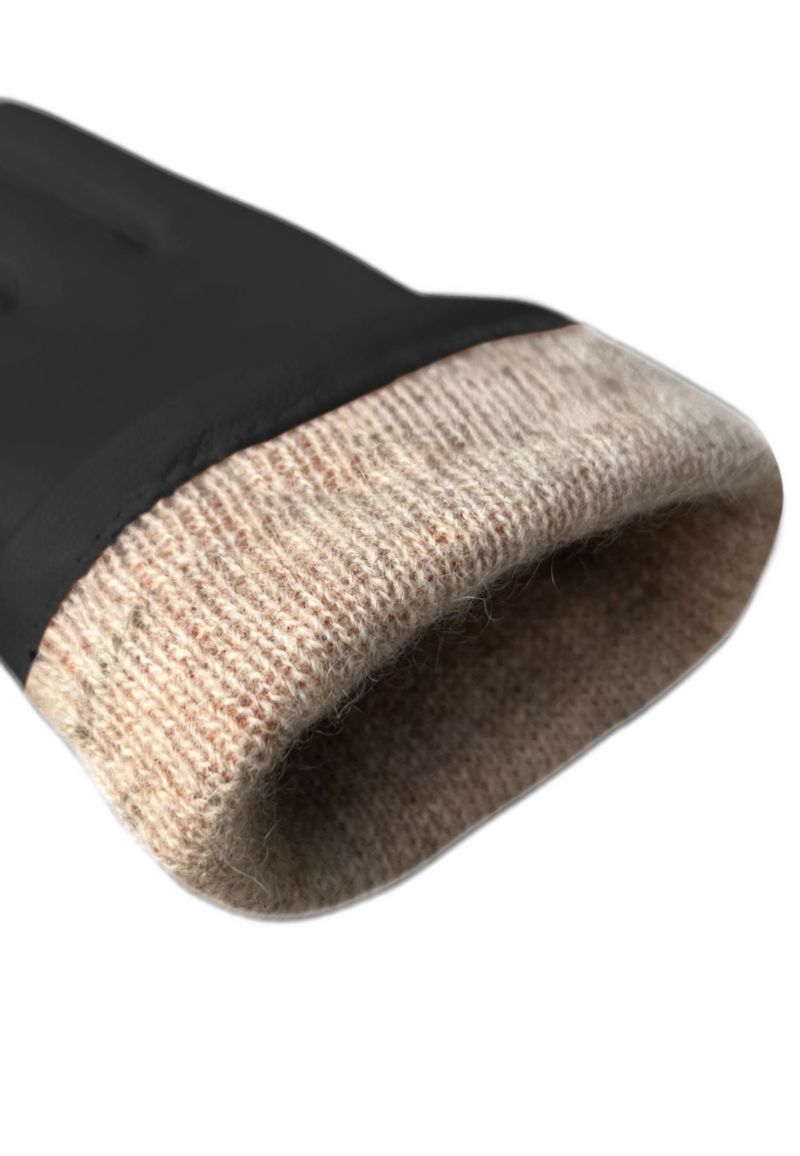 Women`s Premium Lamb Leather Touchscreen Gloves Style Lola Cashmere Lining