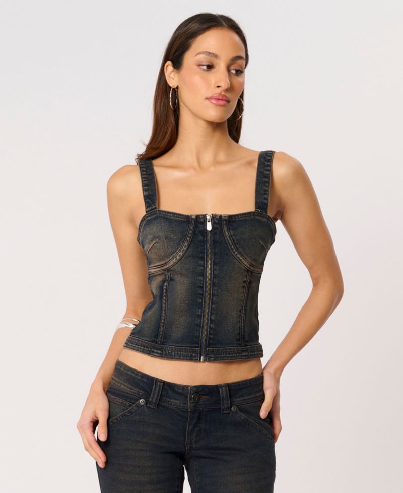 Women's Bowie Denim Bustier Top