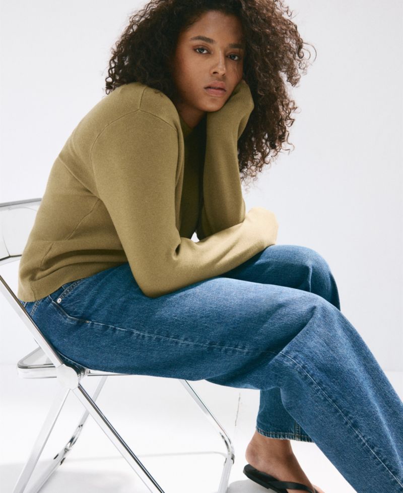 Women's Fine-Knit Boat-Neck Sweater
