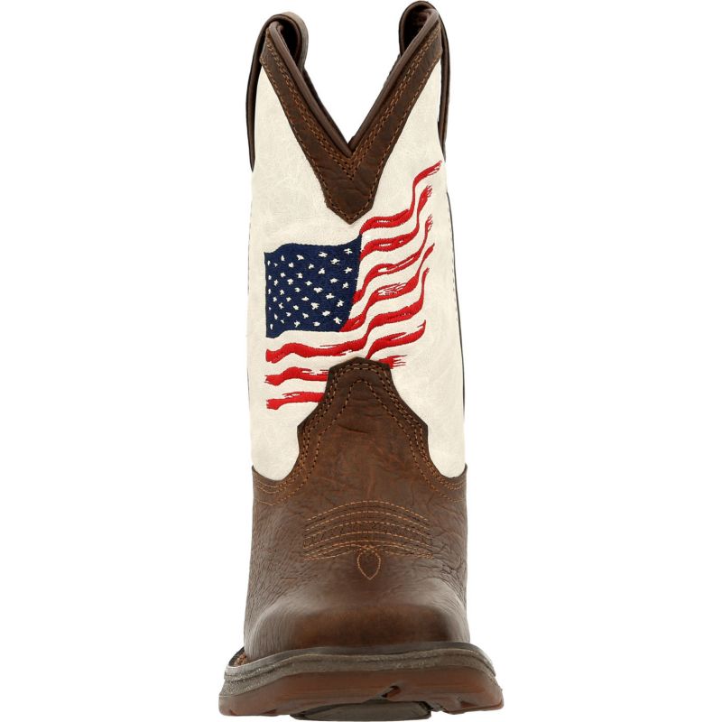 Lil' Rebel by Big Kids Distressed Flag Western Boot