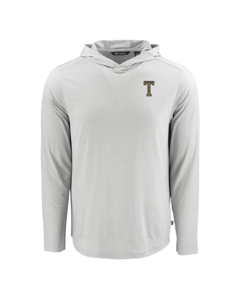 Men's Gray Georgia Tech Yellow Jackets Coastline Epic Comfort Eco Long Sleeve Hoodie