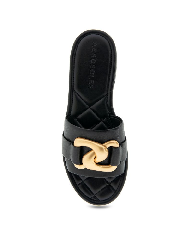 Women's Big Charm Slide Open Toe Sandals
