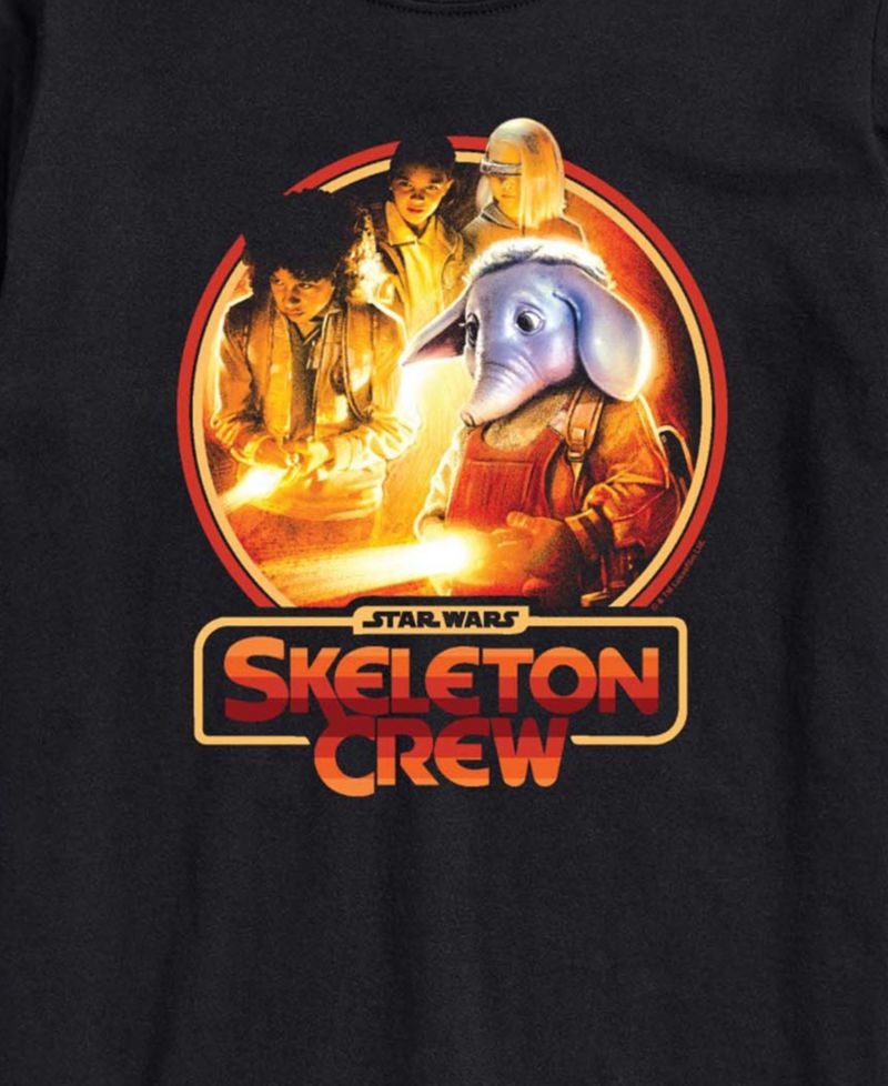 Men's Skeleton Crew Retro Circle Short-Sleeve Graphic T-Shirt