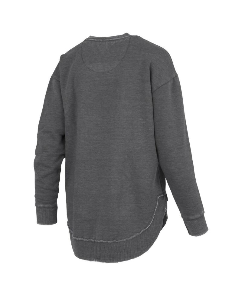 Women's Black Colorado Buffaloes Westin Poncho V-Neck Pullover Sweatshirt