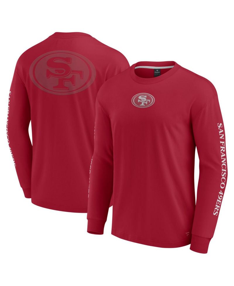 Men's and Women's Scarlet San Francisco 49ers Elements Strive Long Sleeve T-Shirt