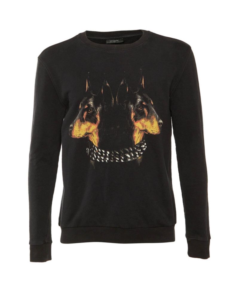 Men's Rotweiler Printed Cotton Knit Sweatshirt