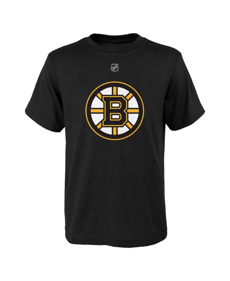Big Boys and Girls David Pastrnak Black Boston Bruins Player Name & Number T-Shirt