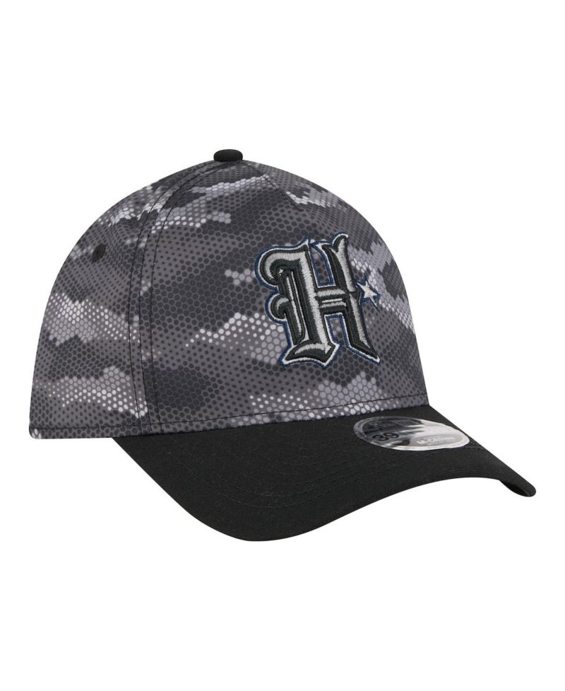 Men's Black Houston Texans Camo A-Frame 39THIRTY Flex Hat