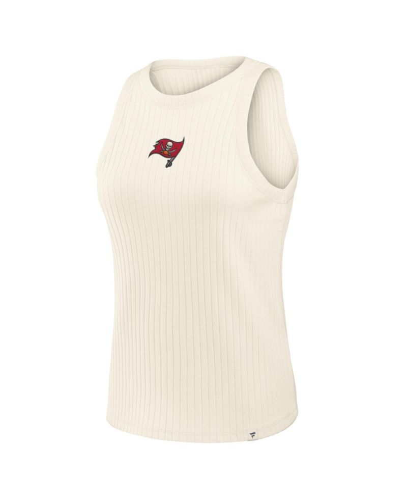 Women's Tampa Bay Buccaneers Star Play Sleeveless Slim-Fit Ribbed Tank Top