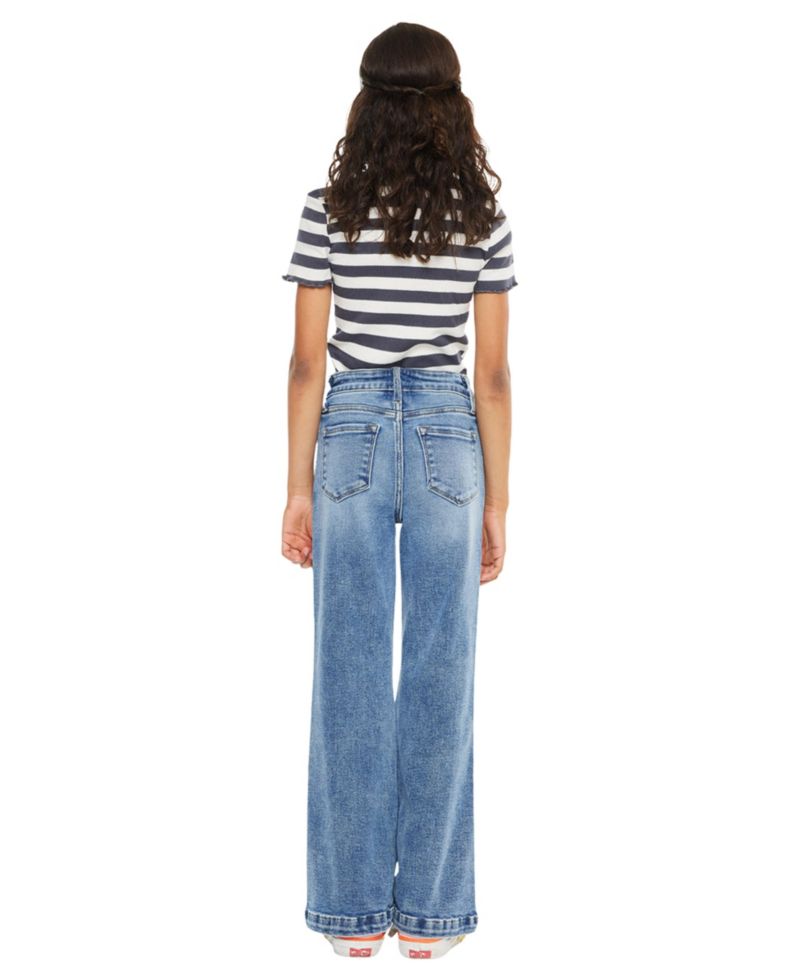 Big Girls Glen High Rise Wide Flare Jeans