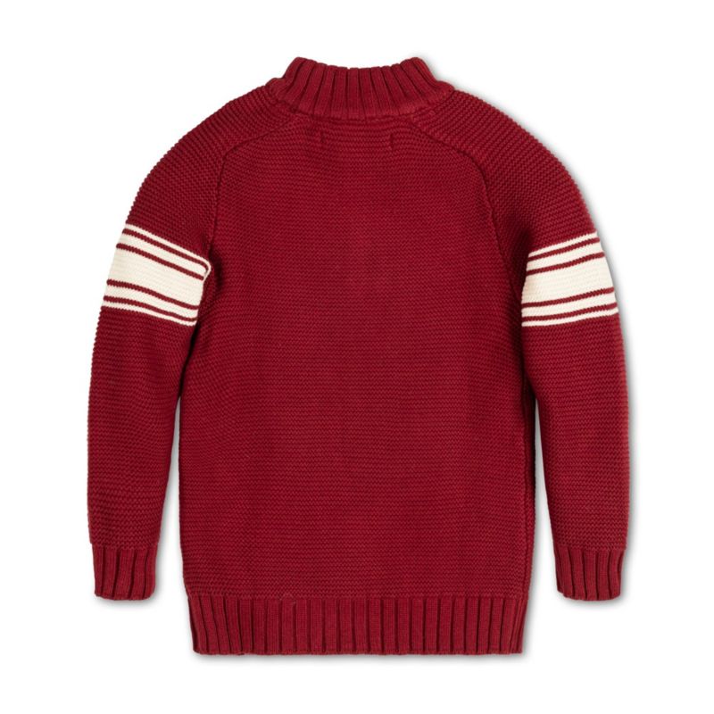 Baby Boys Hope and Henry Long Sleeve Mock Neck Raglan Sweater with Kanga Pocket