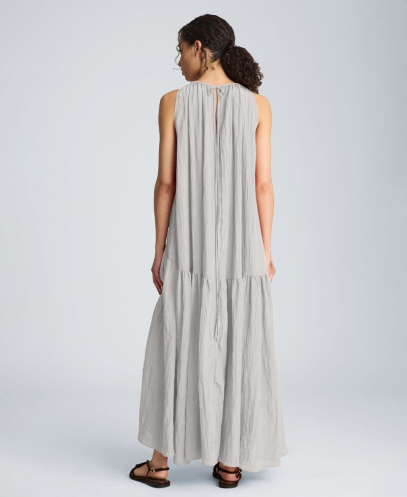 Women's Halter Neck Tiered Maxi Dress
