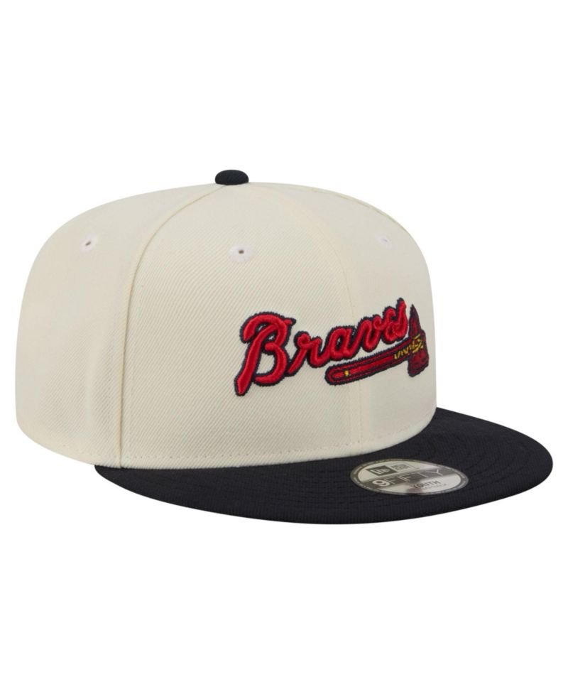 Big Boys and Girls White Atlanta Braves Two-Tone 9FIFTY Snapback Hat