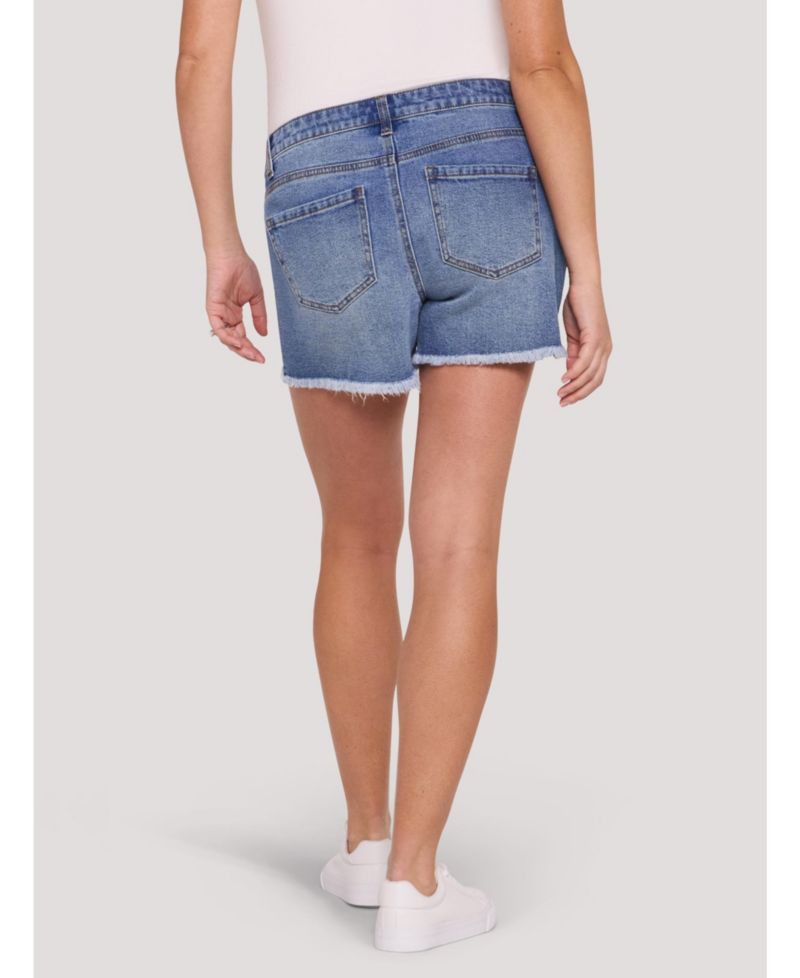 Women's Motherhood Under the Belly Cut Off Denim Short