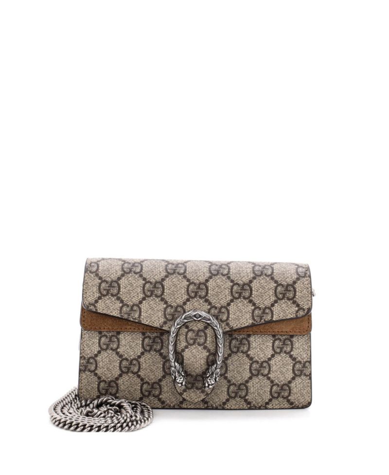 Super Mini Dionysus GG Coated Canvas Crossbody Bag