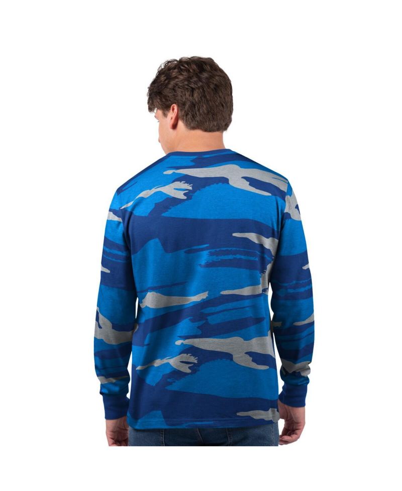 Men's Royal Indianapolis Colts Thursday Night Gridiron Vintage Logo Long Sleeve T-Shirt
