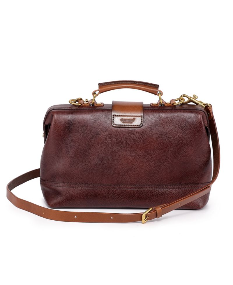 Doctor Small Leather Crossbody Satchel Bag