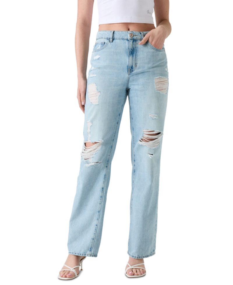 Women's High-Rise Straight-Leg Jeans
