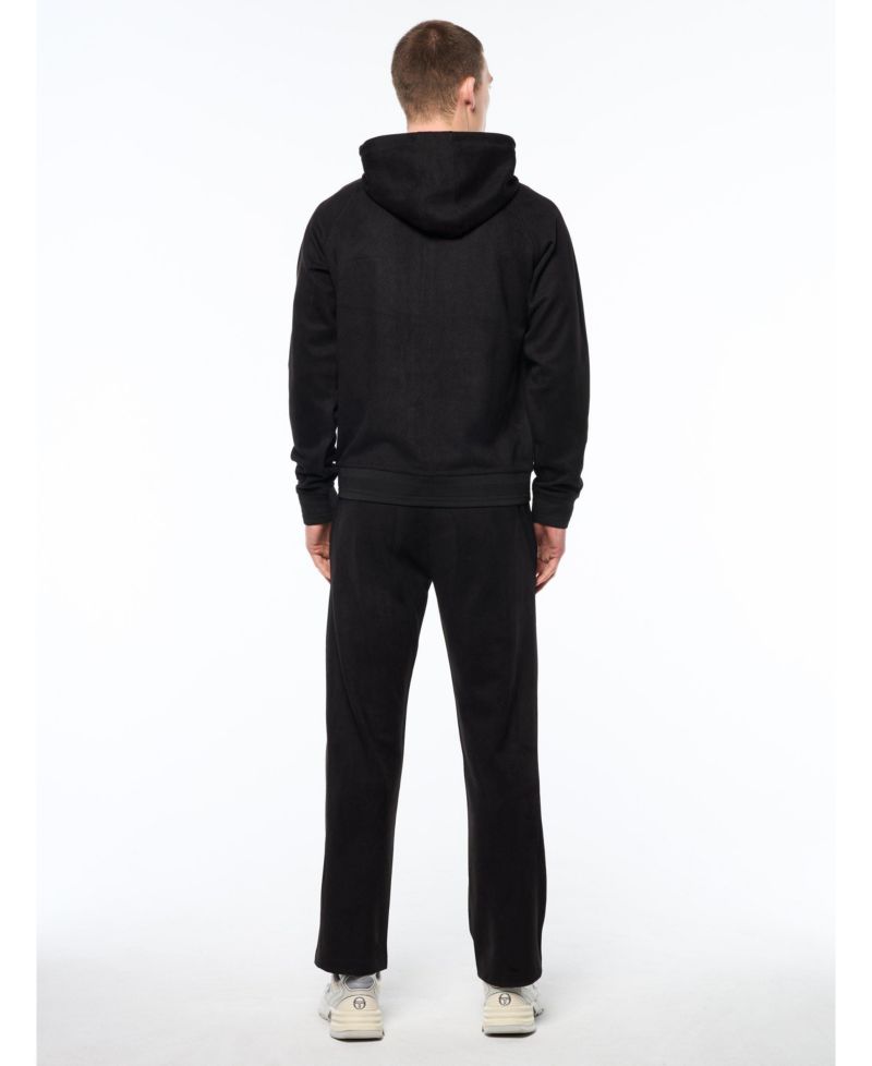 Men's Camoscio Full-Zip Faux suede Hoodie