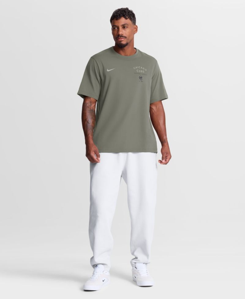 Men's Olive Chicago Cubs Statement Dri-FIT Primary T-Shirt