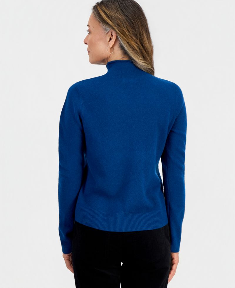 Petite Mock Neck Luxsoft Sweater
