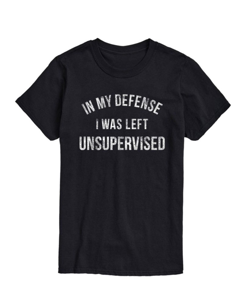 Men’s in My Defense Left Unsupervised Short Sleeve T-Shirt