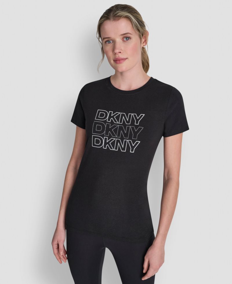 Women's Triple Rhinestone Foil Logo T-Shirt