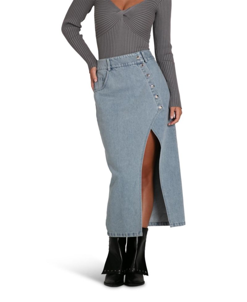 Women's Can't Forget You Denim Midi Skirt