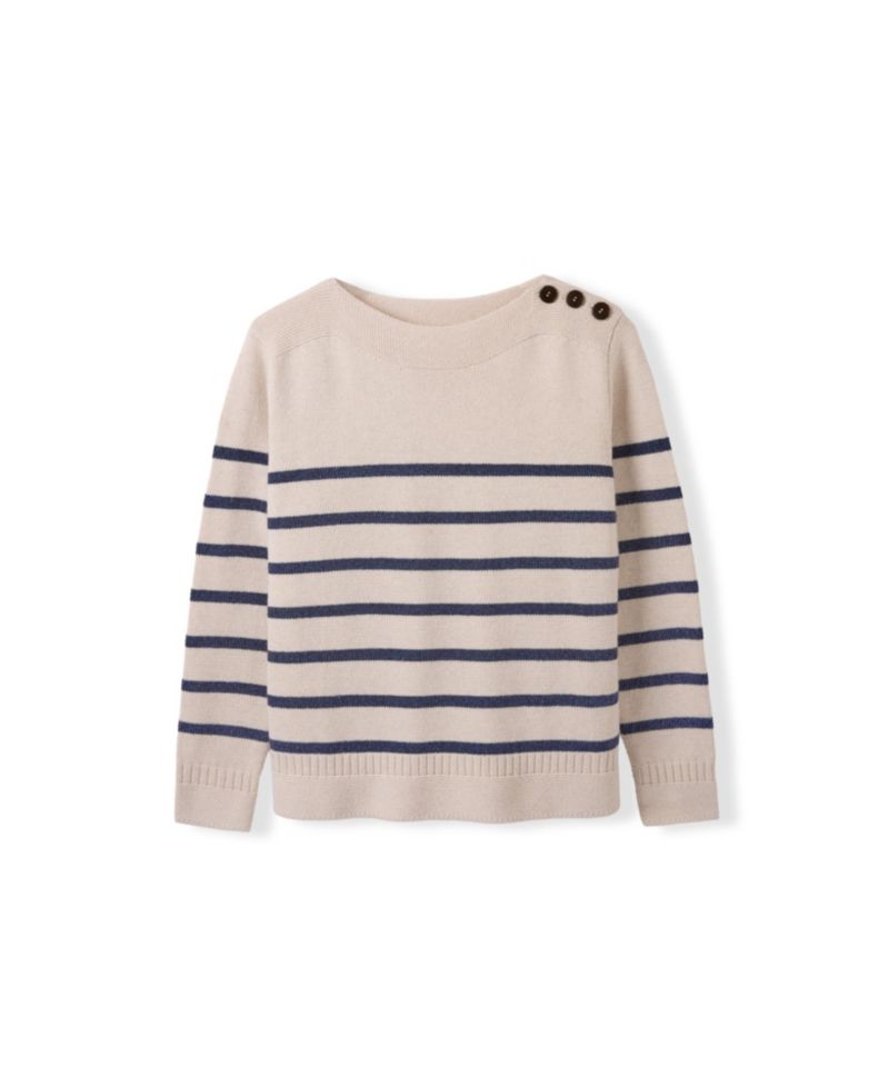 Women's Button Detail Gansey Sweater