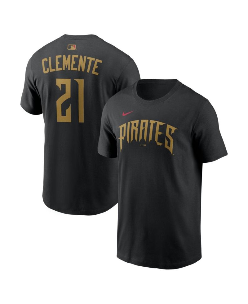 Men's Roberto Clemente Black Pittsburgh Pirates 2026 City Connect Name & Number T-Shirt