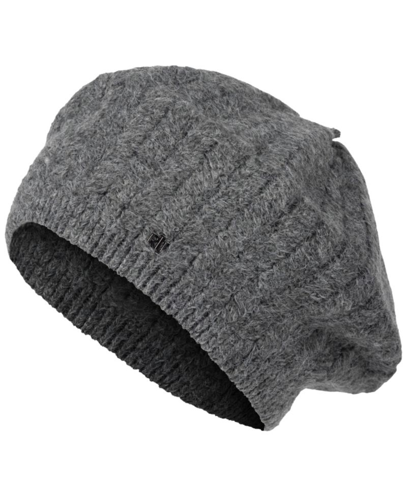 Herringbone Knit Beret Hat